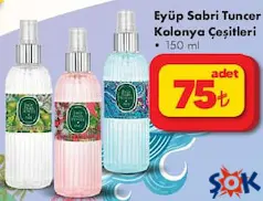 EYÜP SABRİ TUNCER SPREY KOLONYA ÇEŞİTLERİ 150 ML